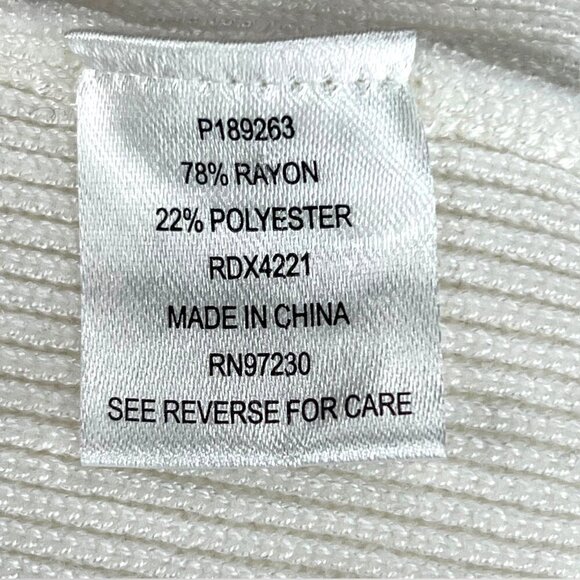 NWT ALMOST FAMOUS Medium White Ribbed Tulip Midi Dress Long Sleeve‎ Bridal - Picture 8 of 9